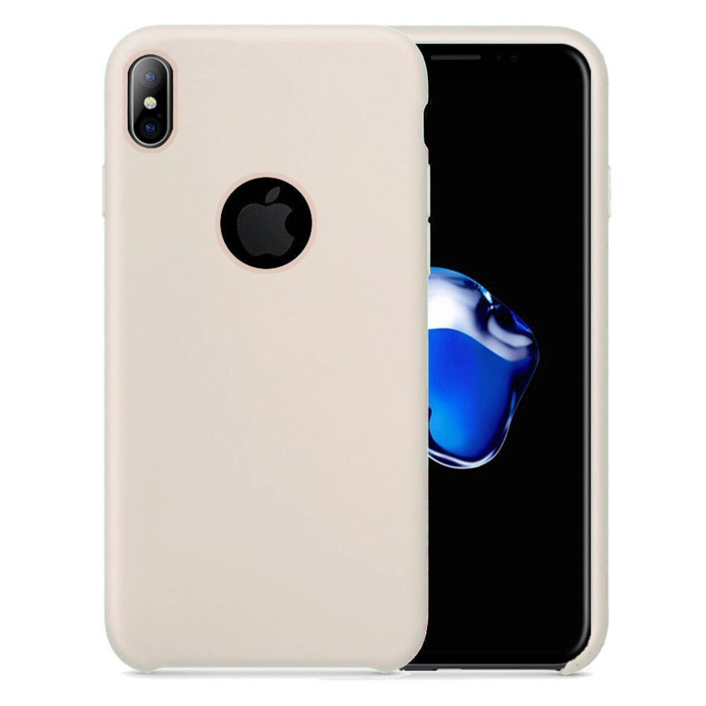 Smooth Liquid Silicone Case For Apple Iphone X - Antique White 734463701791