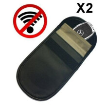 2 X Genuine Faraday Cage Bag Safe Car Keyless Entry Fob Signal Blocker - Block Theft