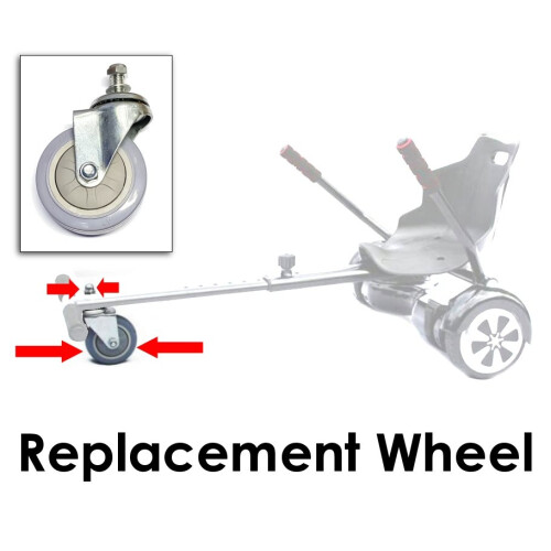 Replacement Wheel For Hoverkart (Single Bolt Type) With Nut and Washer 1