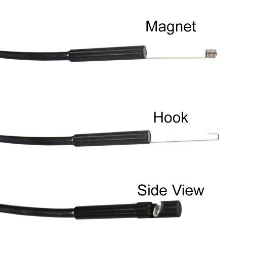 Endoscope Waterproof Blocked Drain / Cavity / Ear Inspection Camera 2m for Android/Windows PC 2