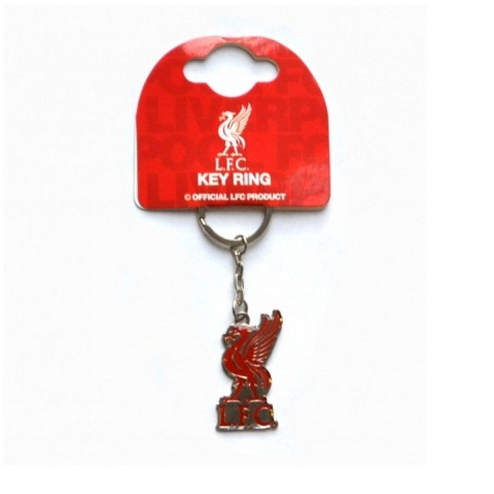 Liverpool Fc Official Football Crest Keyring Silver