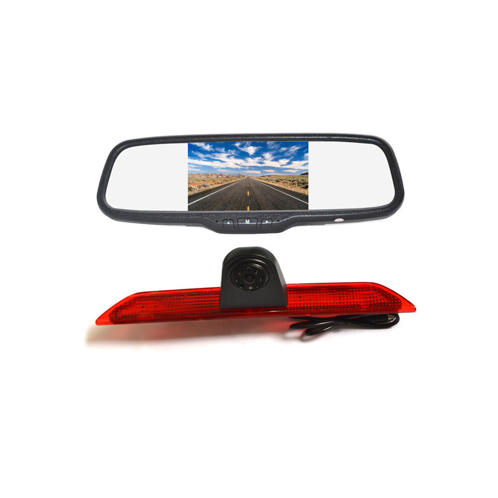 Vardsafe Brake Reverse Backup Camera + Clip-On Rear View Mirror Monitor For Ford Transit Van (2014-2018) Light 8414756268812