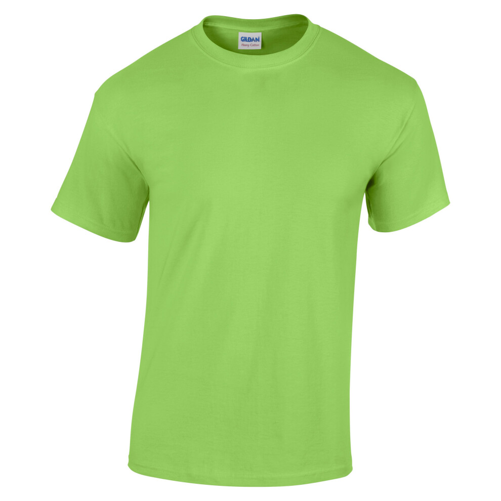 (XL, Lime) Gildan Youth Unisex Heavy Cotton T-Shirt