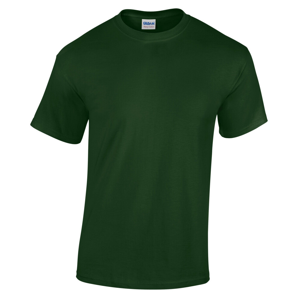 (XL, Forest Green) Gildan Youth Unisex Heavy Cotton T-Shirt