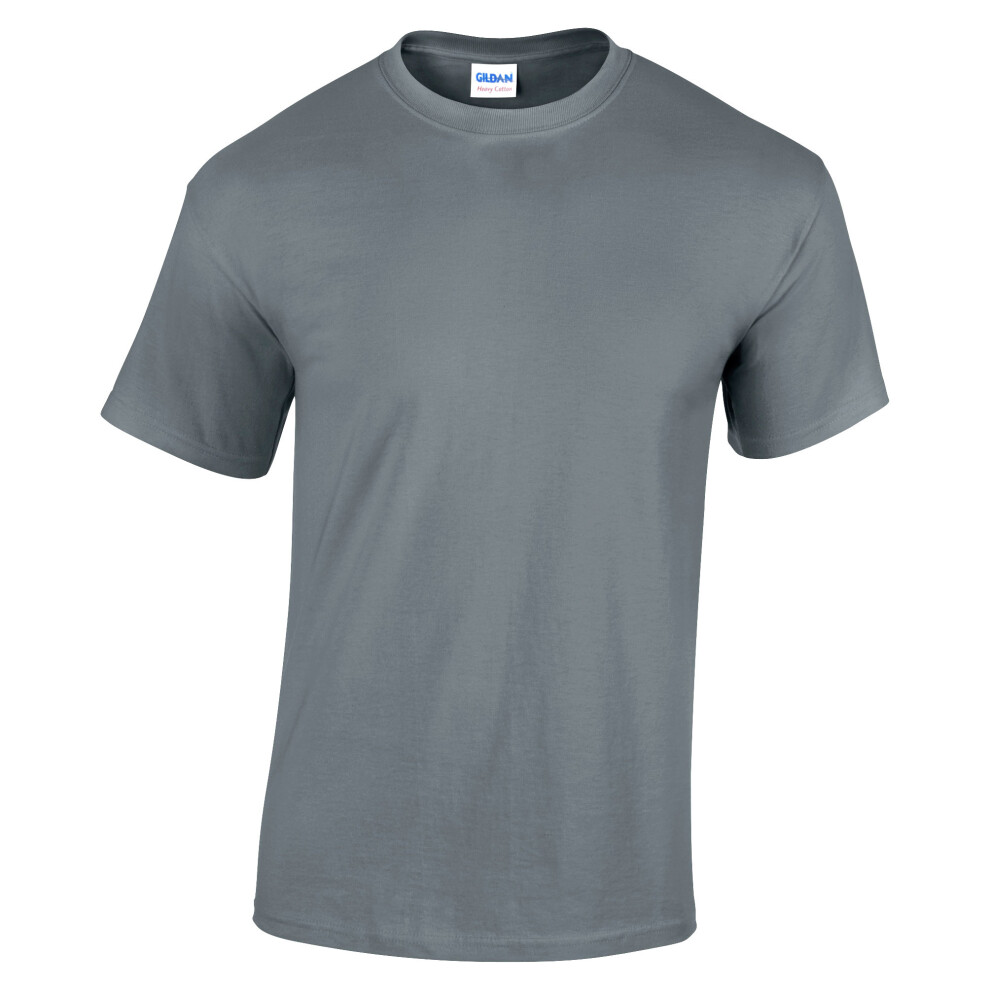 Gildan (Xs, Graphite Heather) Youth Unisex Heavy Cotton T-Shirt Multicoloured