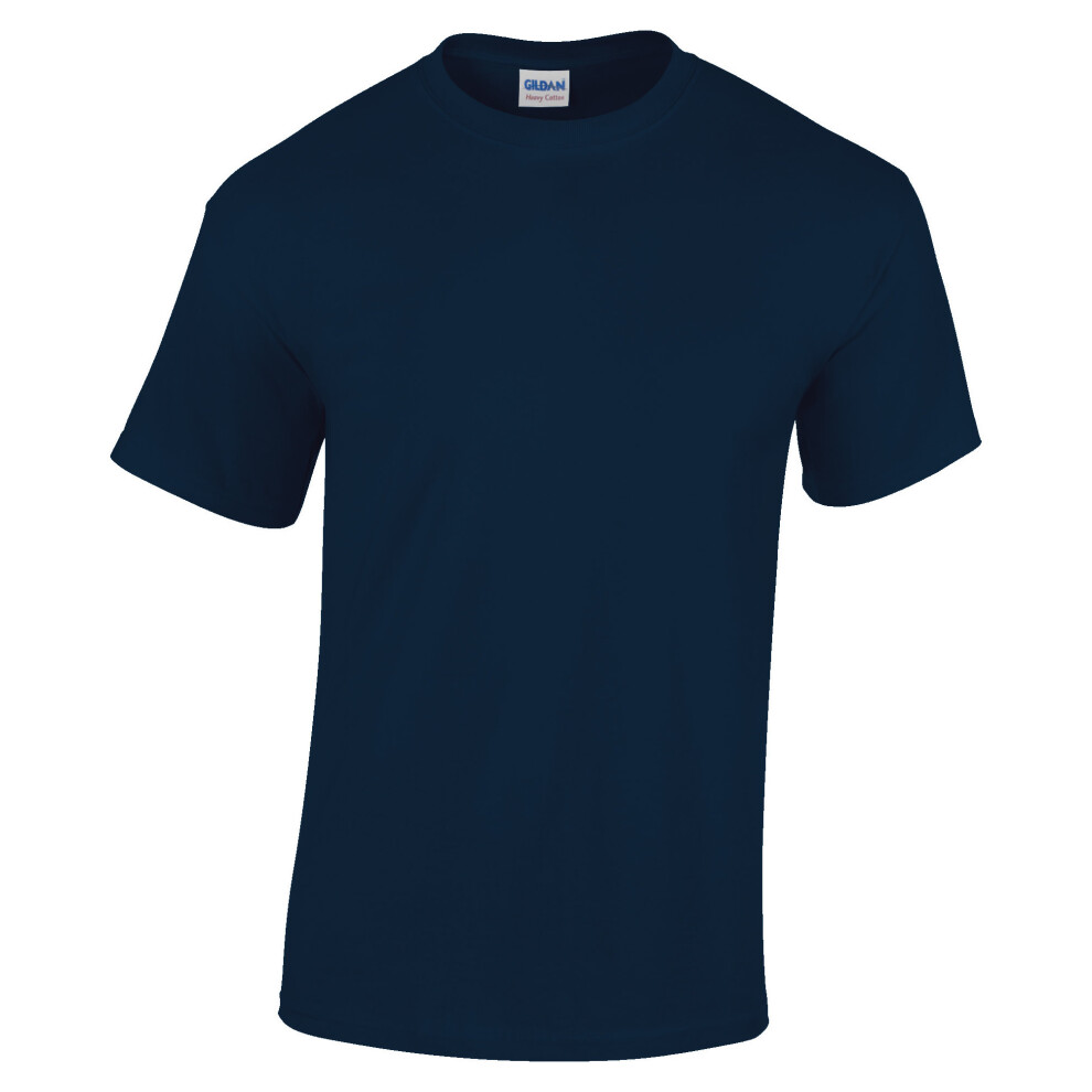 (XL, Navy) Gildan Youth Unisex Heavy Cotton T-Shirt