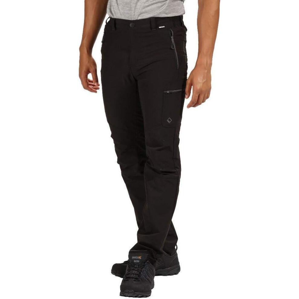 (33R, Seal Grey) Regatta Mens Highton Hiking Trousers