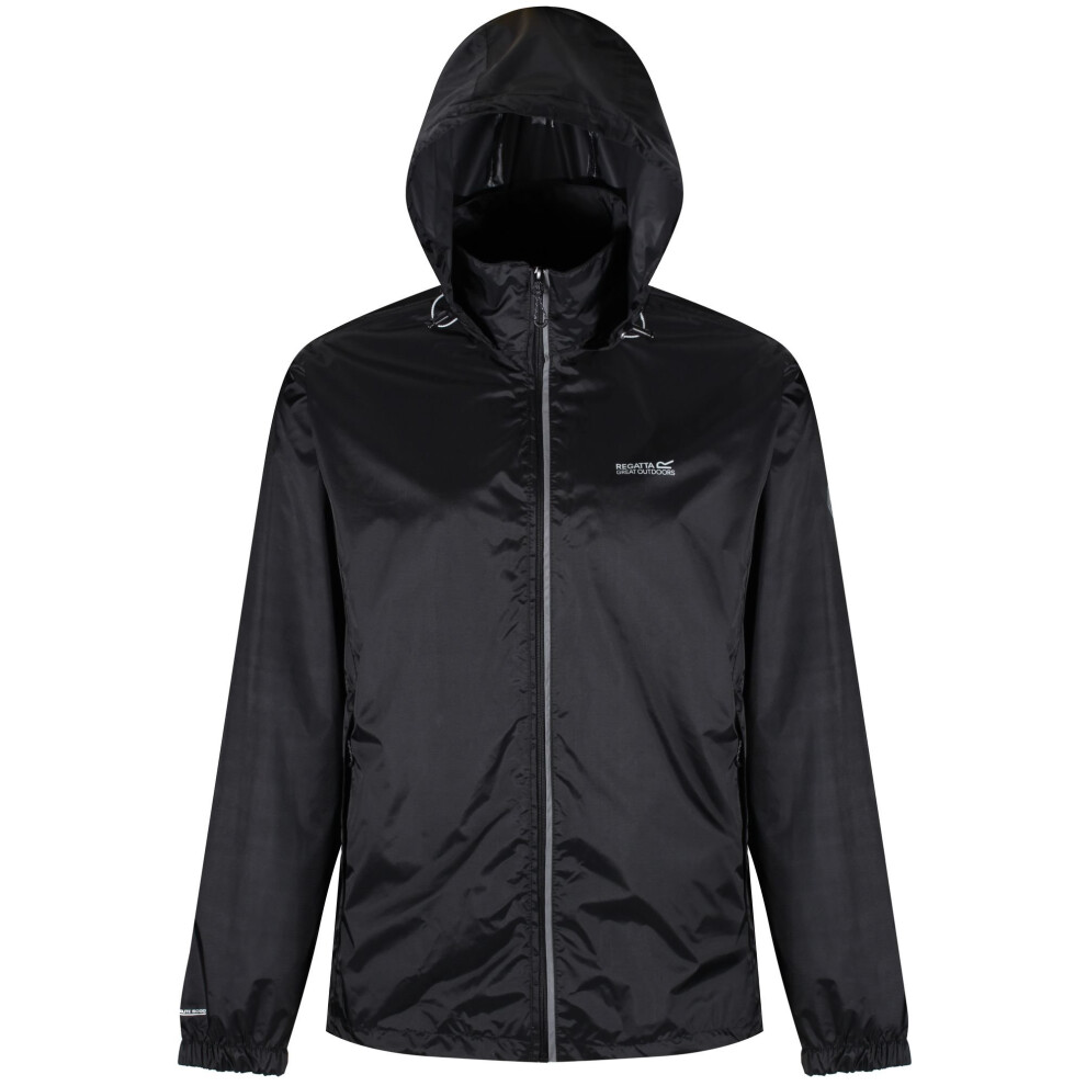 (XL, Black) Regatta Mens Lyle IV Waterproof Hooded Jacket