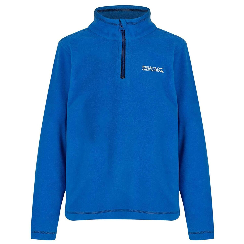 (9-10 Years, Oxford Blue/Navy) Regatta Great Outdoors Childrens/Kids Hot Shot II Half Zip Fleece Top