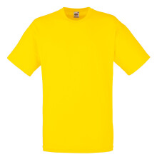 (L, Yellow) Fruit Of The Loom Mens Valueweight Short Sleeve T-Shirt