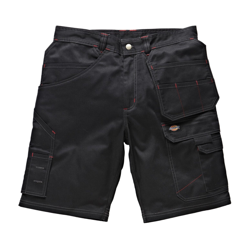 (30, Black) Dickies Mens Redhawk Pro Reinforced Work Shorts