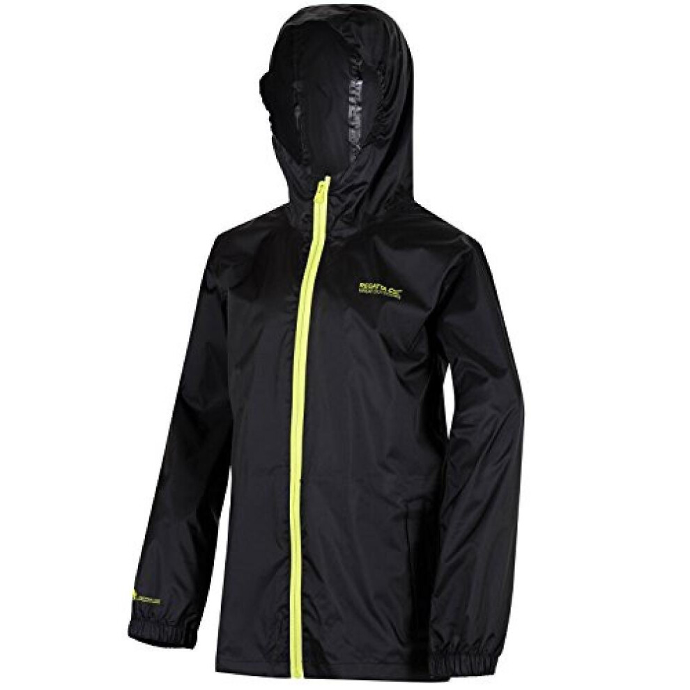 Regatta Kids Lightweight Pack It Waterproof Packaway Jacket Black, Size: 3-4 Yrs