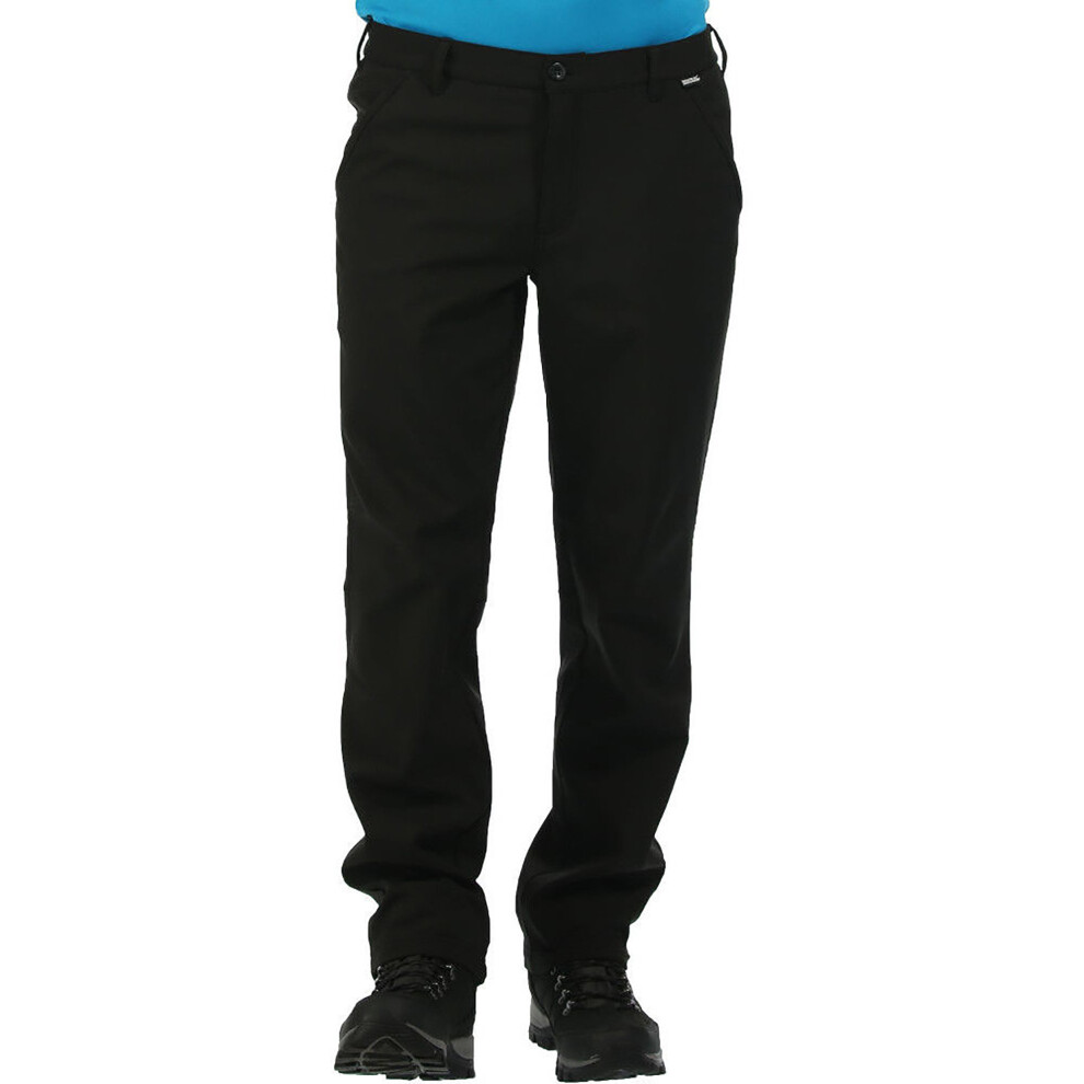(36R, Black) Regatta Great Outdoors Mens Fenton Lightweight Softshell Trousers