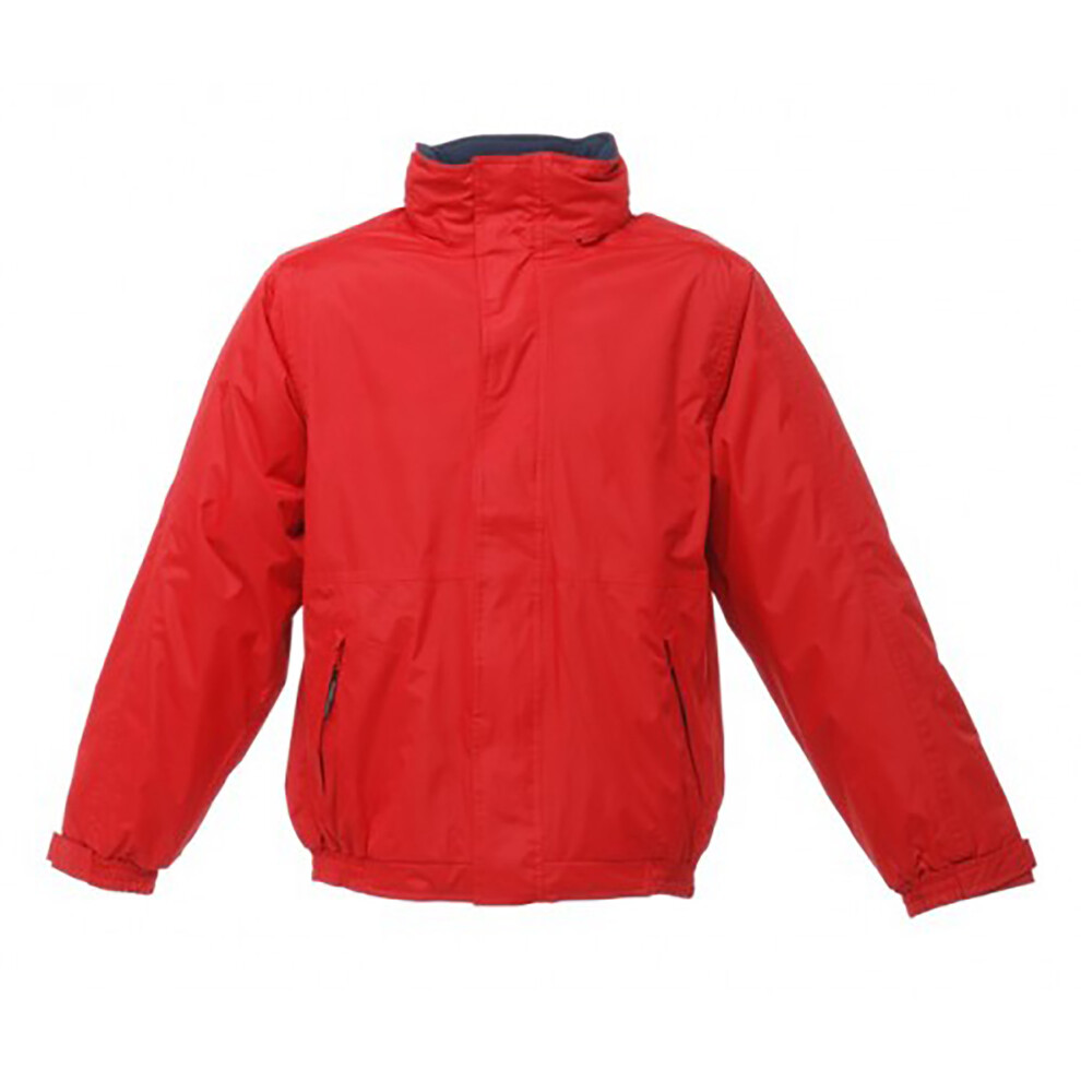 (M, Classic Red/Navy) Regatta Dover Waterproof Windproof Jacket (Thermo-Guard Insulation)
