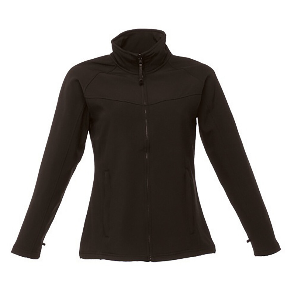 Regatta (20, All Black) Ladies Uproar Softshell Wind Resistant Jacket