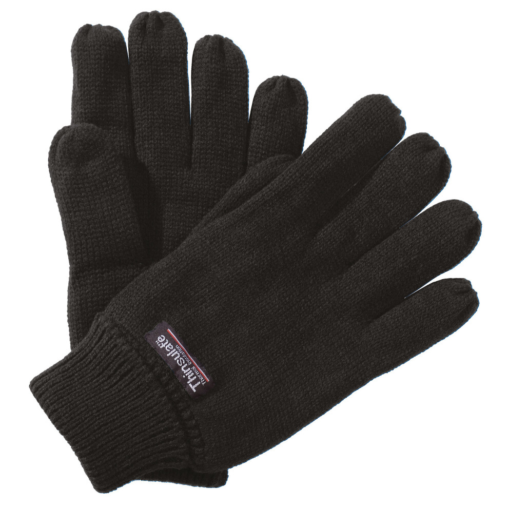 (One size, Black) Regatta Unisex Thinsulate Thermal Winter Gloves