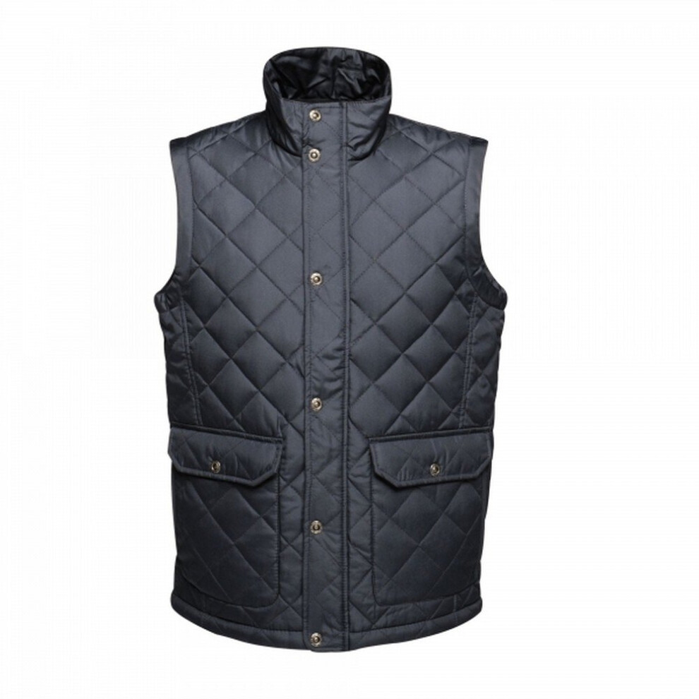 Regatta Professional Men's Water-repellent Tyler Diamond Quilted Insulated Bodywarmer Navy, Size: Xxl