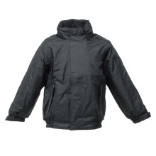 (9-10 Years, Black/Ash) Regatta Kids/Childrens Waterproof Windproof Dover Jacket