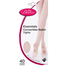 (Medium, Pink) Silky Womens/Ladies Dance Essential Convertible Tights (1 Pair)
