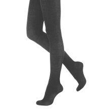 (Medium (36”-42”), Grey) Silky Womens/Ladies 200 Denier Appearance Fleece Tights (1 Pair)