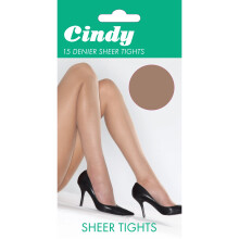 (X-Large (5ft6”-5ft10”), Sahara) Cindy Womens/Ladies 15 Denier Sheer Tights (1 Pair)
