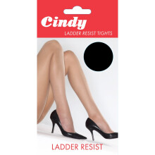 (X-Large (5ft6”-5ft10”), Black) Cindy Womens/Ladies Ladder Resist Tights (1 Pair)