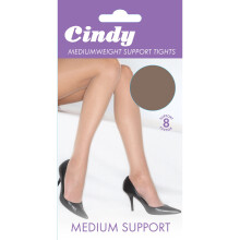 (Large (5ft6”-5ft10”), Paloma Mink) Cindy Womens/Ladies Mediumweight Support Tights (1 Pair)