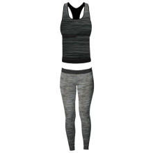 (UK 8-14, Black) Sport Zone Women's Vest Top & Leggings Set
