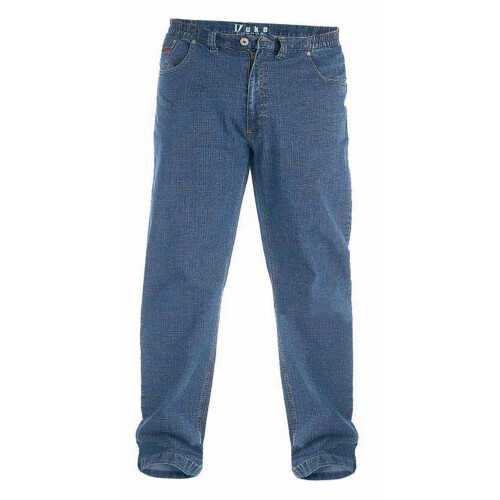 (42R, Blue) Duke London Mens Kingsize Bailey Elasticated Waist Jeans