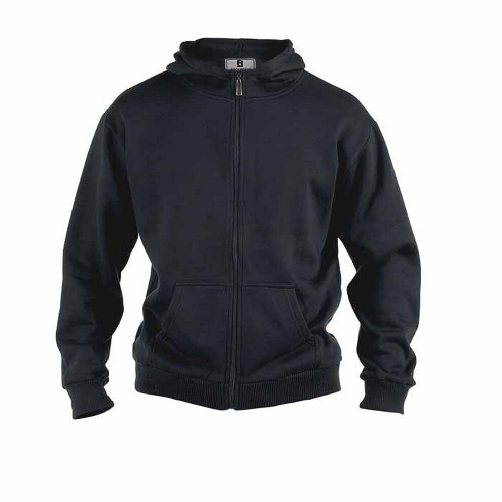 Duke (3Xl, ) Mens Rockford Kingsize Cantor Zip Through Hooded Sweatshirt Black