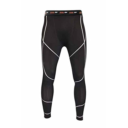 (Large Youth, Black) Atak Boys Compression Tights