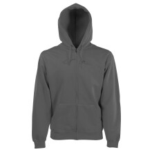 (XL, Light Graphite) Fruit Of The Loom Men's Classic Hooded Sweatshirt