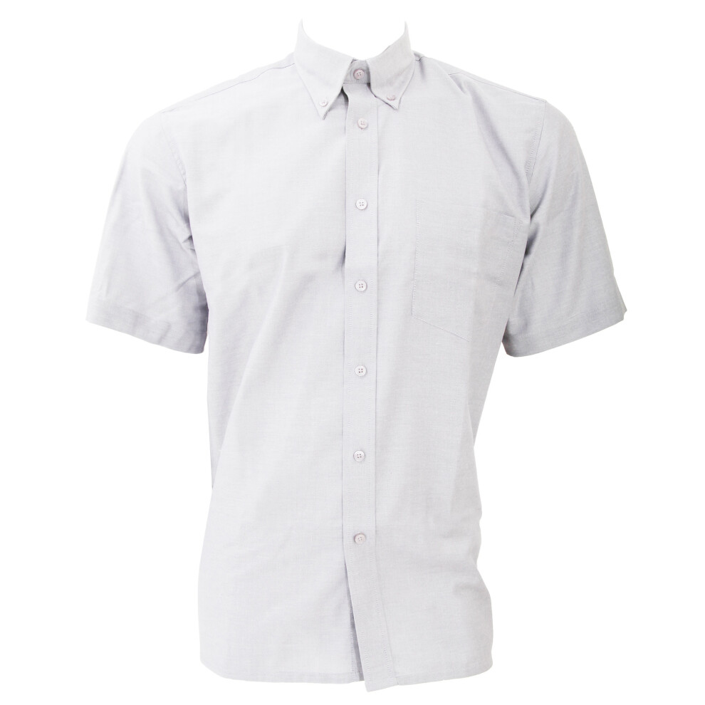 (15.5inch, White) Dickies Short Sleeve Cotton/Polyester Oxford Shirt / Mens Shirts