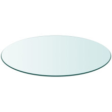 vidaXL Table Top Tempered Glass Round 300mm Sturdy Replacement Protector Cover