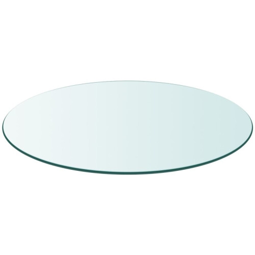 VidaXL vidaXL Table Top Tempered Glass Round 300mm Sturdy Replacement Protector Cover