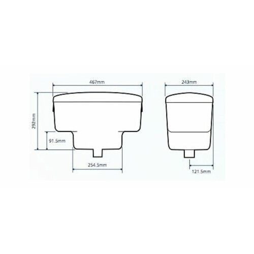 Thomas Dudley Tri-Well High Level Cistern White 2