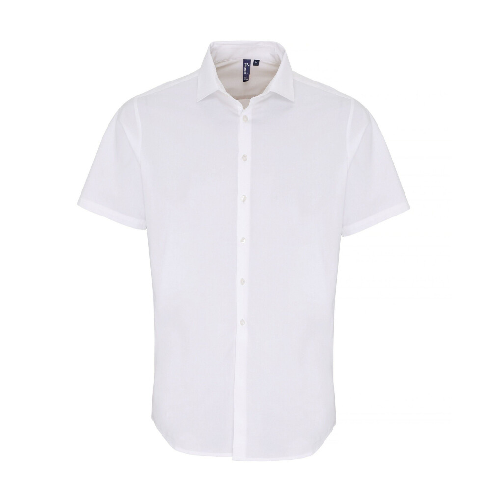 Stretch Fit Poplin Short Sleeve Shirt