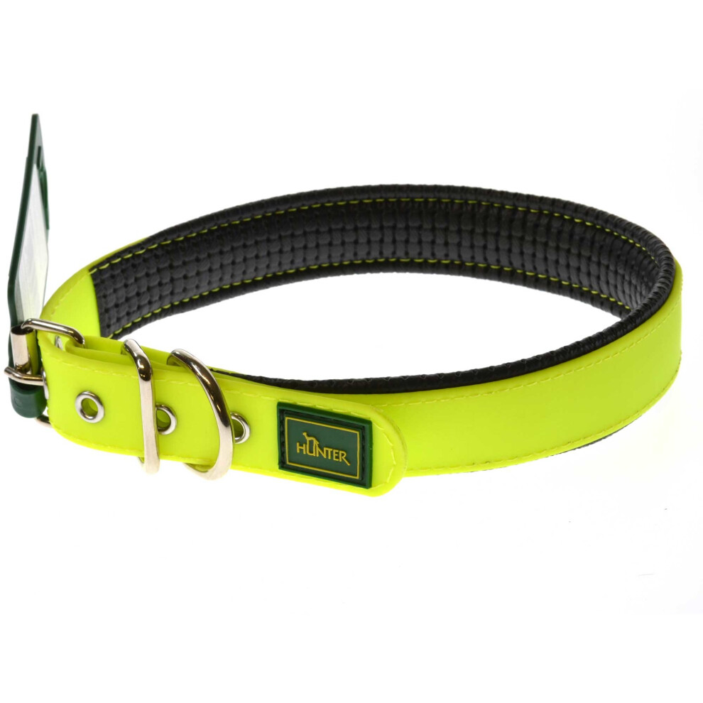 (Neon Yellow, 20mm x 35cm) Hunter Convenience Comfort Collar