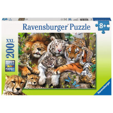 Ravensburger 200 XXL Piece Puzzle Big Cat Nap - Jigsaw Puzzle