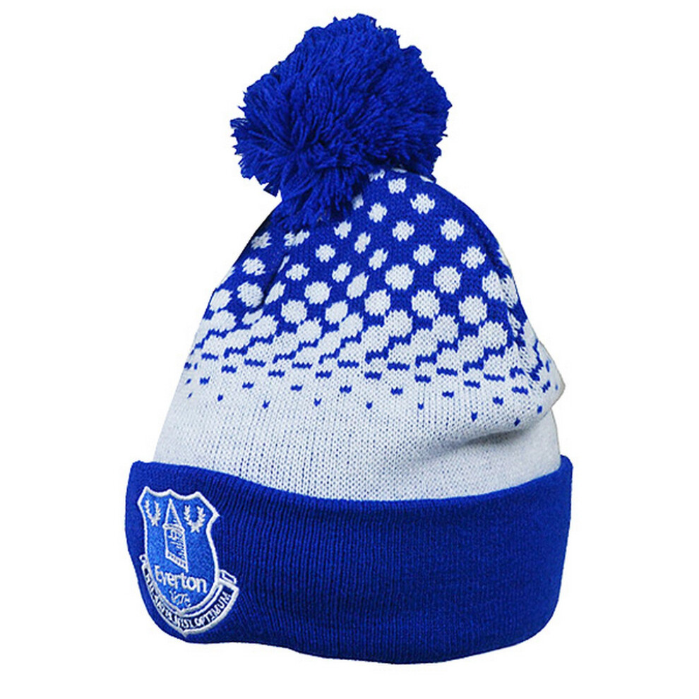Everton Fc Cuff Bobble Knitted Hat Blue