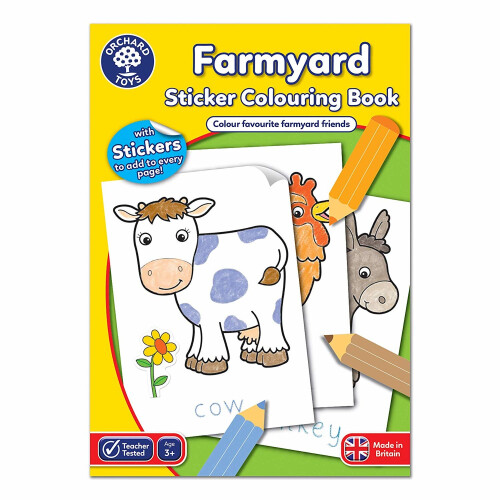 Orchard Farmyard Sticker Colouring Book - Board Game