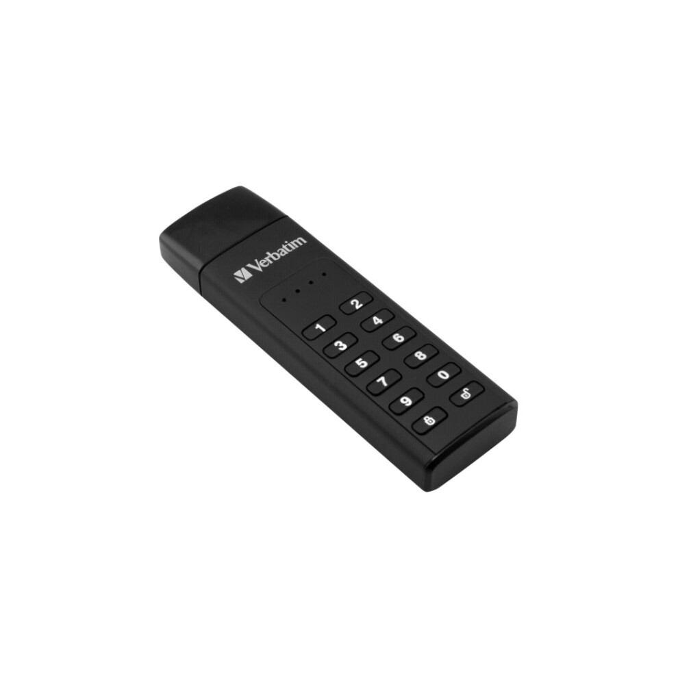 Verbatim Keypad Secure - USB 3.0 Drive With Password Protection And AES-256 HW Encryption To Protect Your Data - 32 GB - Black 32 GB USB Type-A 3.2 Gen 1 (3.1 Gen 1) Capless 30 G Black