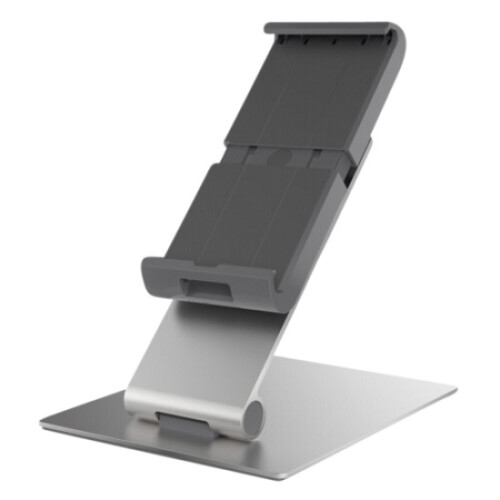 Tablet Holder - DURABLE - Desktop Stand - Silver - 360 Rotatable - Non-Slip