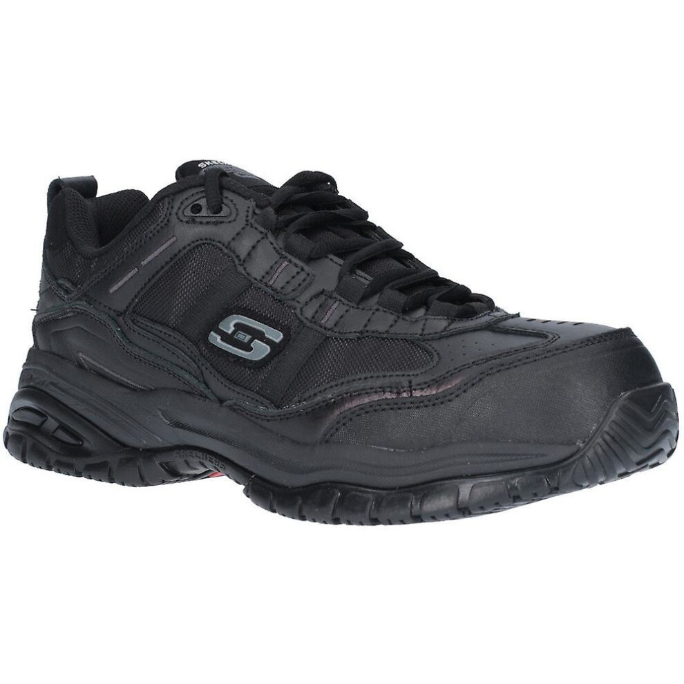 Skechers (9 Uk, Black) Mens Soft Stride Work Trainer