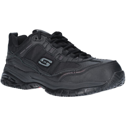 Skechers (11 UK, Black) Skechers Mens Soft Stride Work Trainer