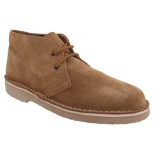 (6 UK, Sand) Roamers Mens Real Suede Unlined Desert Boots