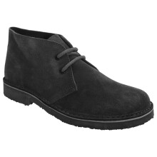 (5 UK, Black) Roamers Womens/Ladies Real Suede Round Toe Unlined Desert Boots