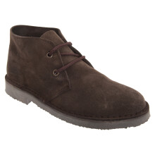 (13 UK, Dark Brown) Roamers Adults Unisex Real Suede Unlined Desert Boots