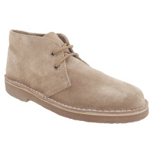 (13 UK, Stone) Roamers Adults Unisex Real Suede Unlined Desert Boots