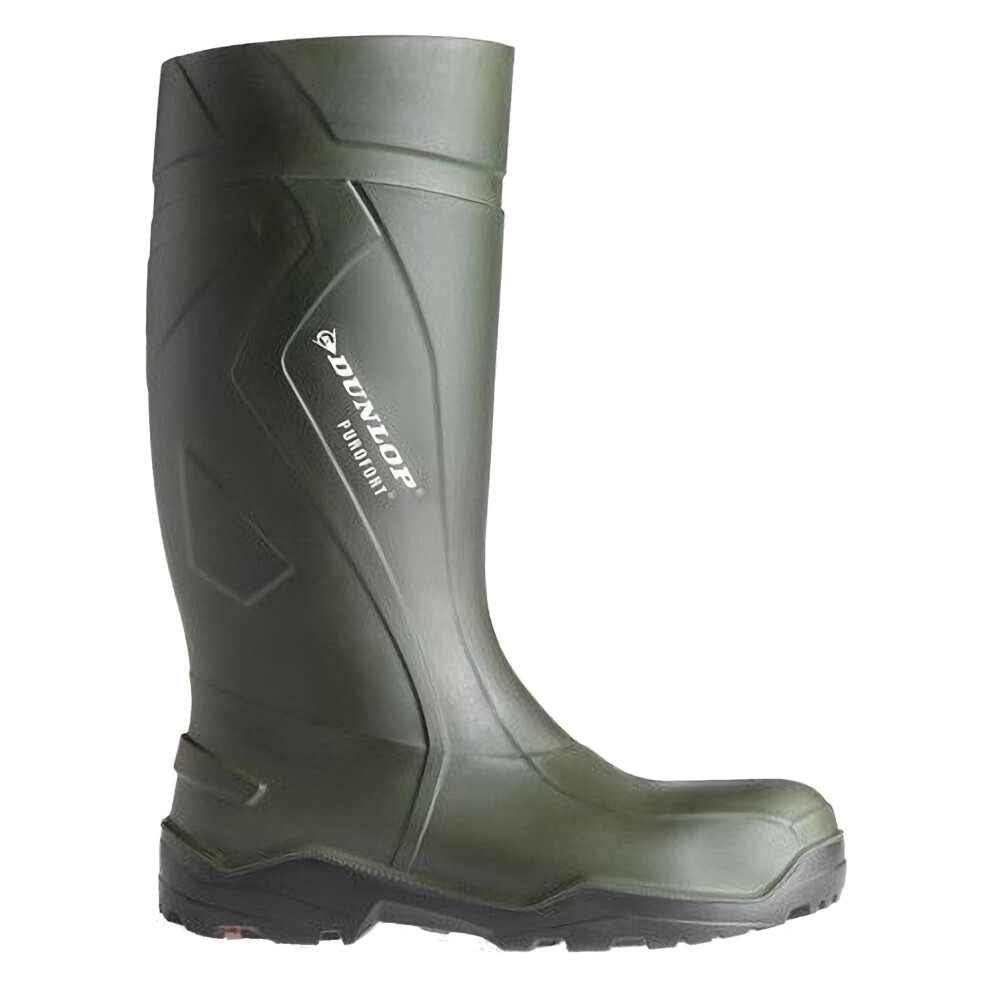 Dunlop (45 Eur, ) C762933 Purofort+ Full Safety Standard Wellington Boxed / Mens Boots Green